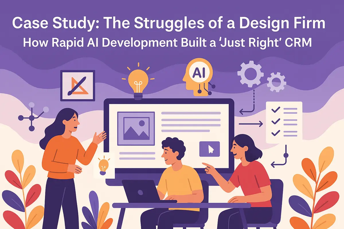 Case Study: The Struggles of a Design Firm — How Rapid AI Development Built a "Just Right" CRM