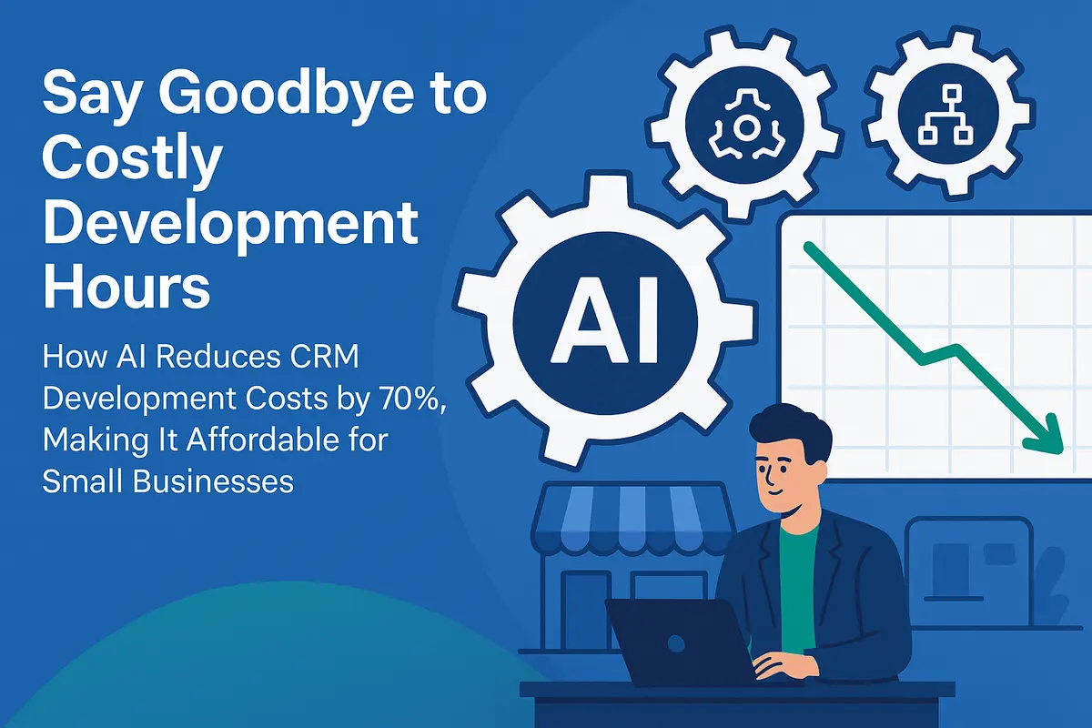 告別昂貴的開發時數：AI 如何將 CRM 開發成本降低 70%，讓小企業也能負擔？