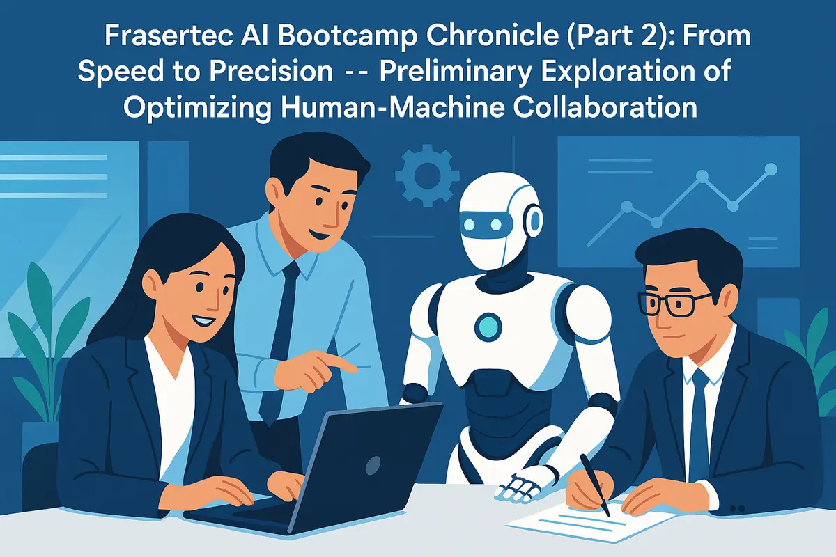 Frasertec AI Bootcamp 紀實 (二):從速度到精度,優化人機協作的初步探索